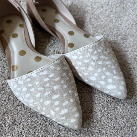 🔸Boden Fawn Spotted Fur Pointed Toe Shoe-EUC - Picture 10 of 11